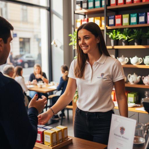 Svježa menta i suhi cvjetovi u posudi, simbolizirajući prirodne sastojke čaja.
